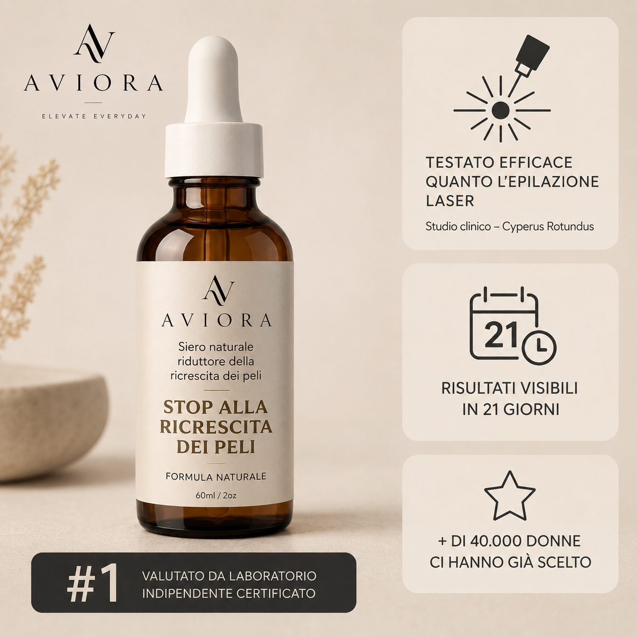 Aviora™ Siero Anti-Ricrescita Viso